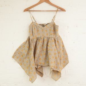 MUDD | SIZE LARGE ASYMMETRICAL FLORAL TOP